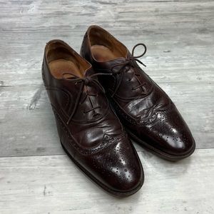 Alan Payne Brown Wingtip Oxfords Dress Shoes 10.5 M